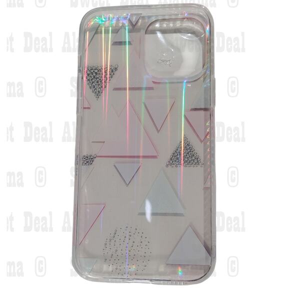 Cellphone Case For iPhone 12 Pro Max or 13 Pro Max (6.7"), Clear, Geometric - Picture 2 of 4